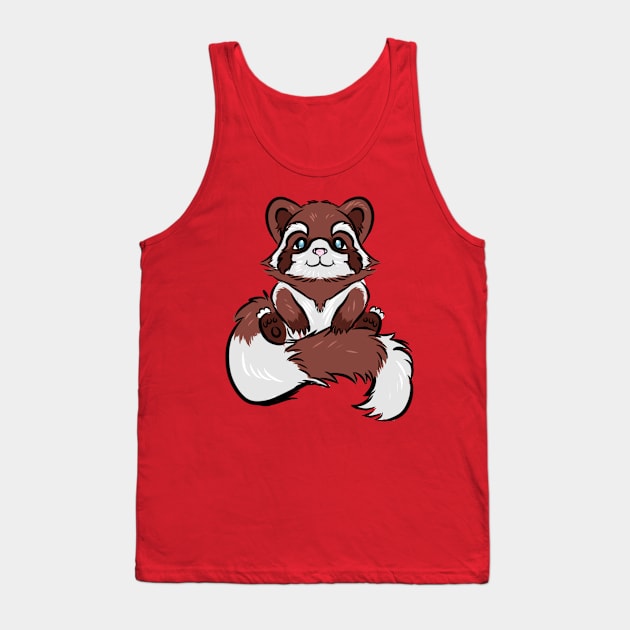 Red Panda Tank Top by PatchWork's Merchandise